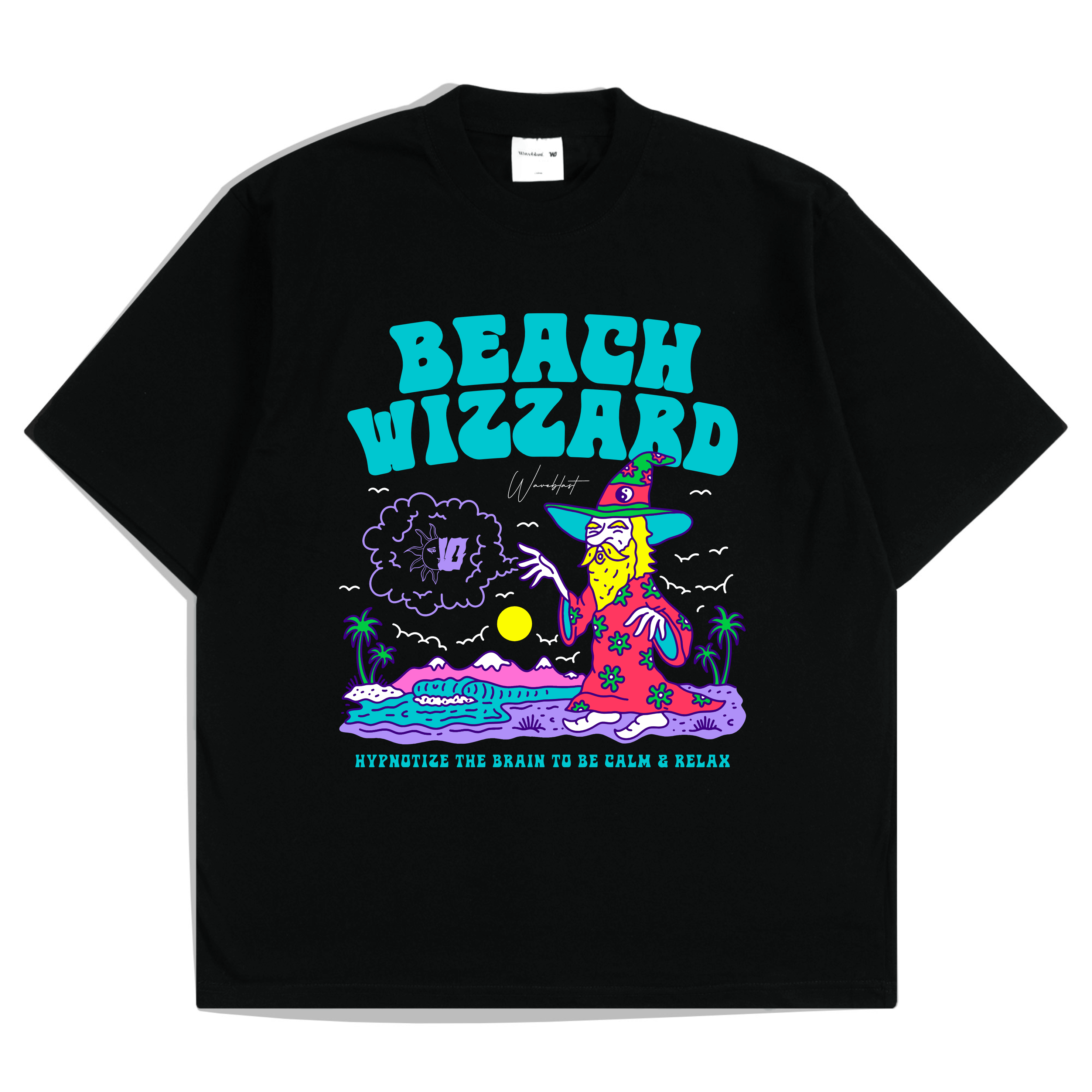 Waveblast Oversize T-Shirt Wizzard Black