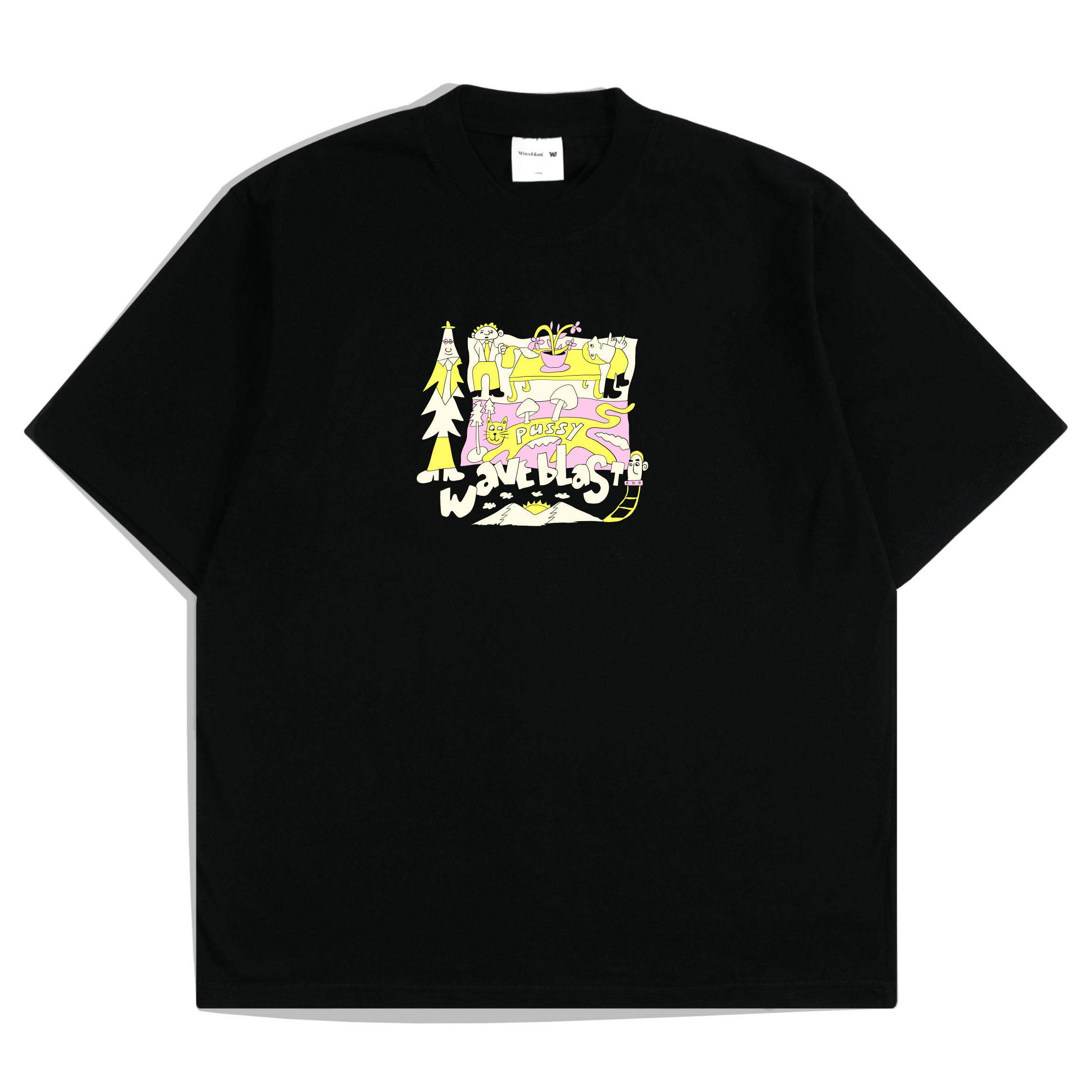 Waveblast Oversize T-Shirt Pussys Black
