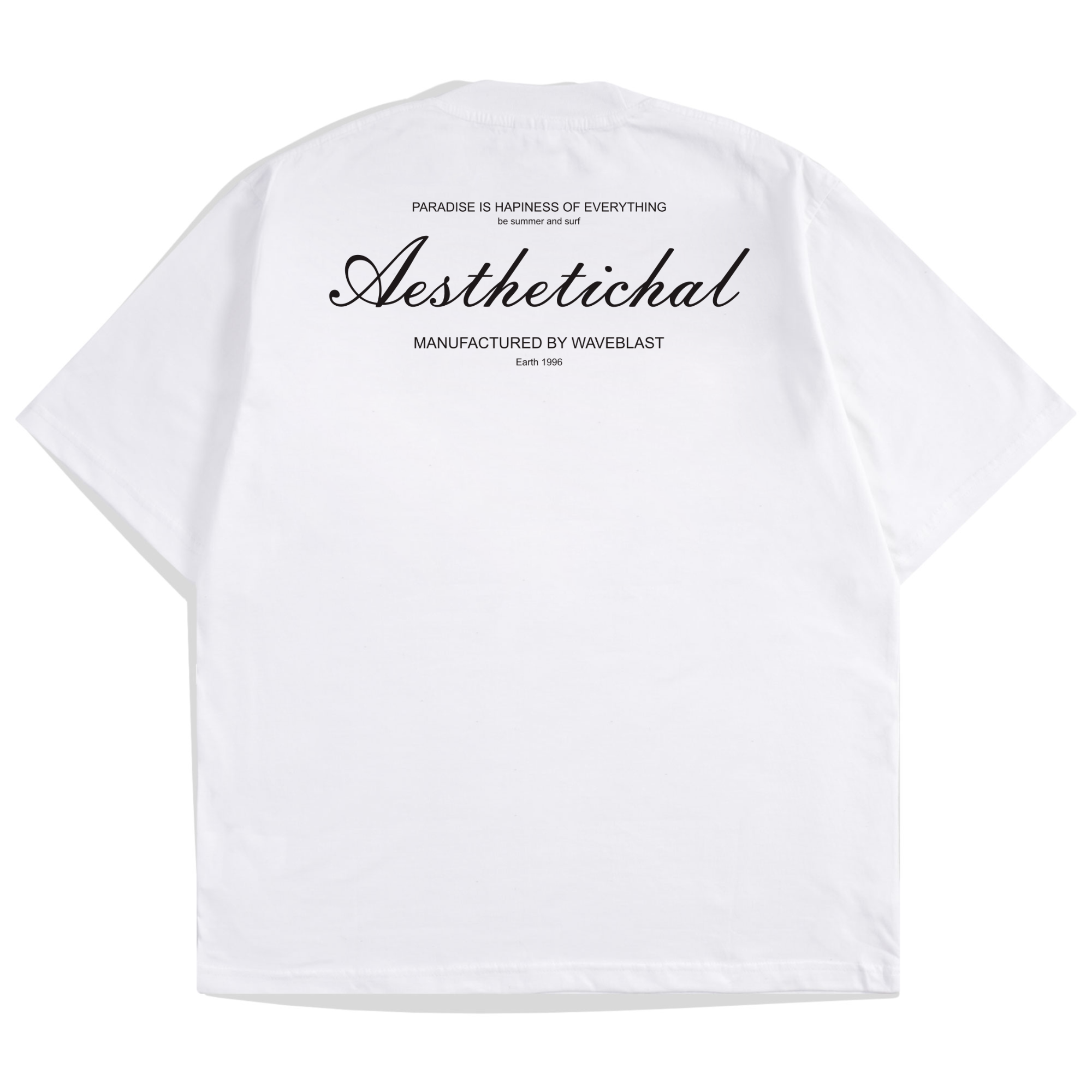 Waveblast Oversize T-Shirt Aesthetichal White