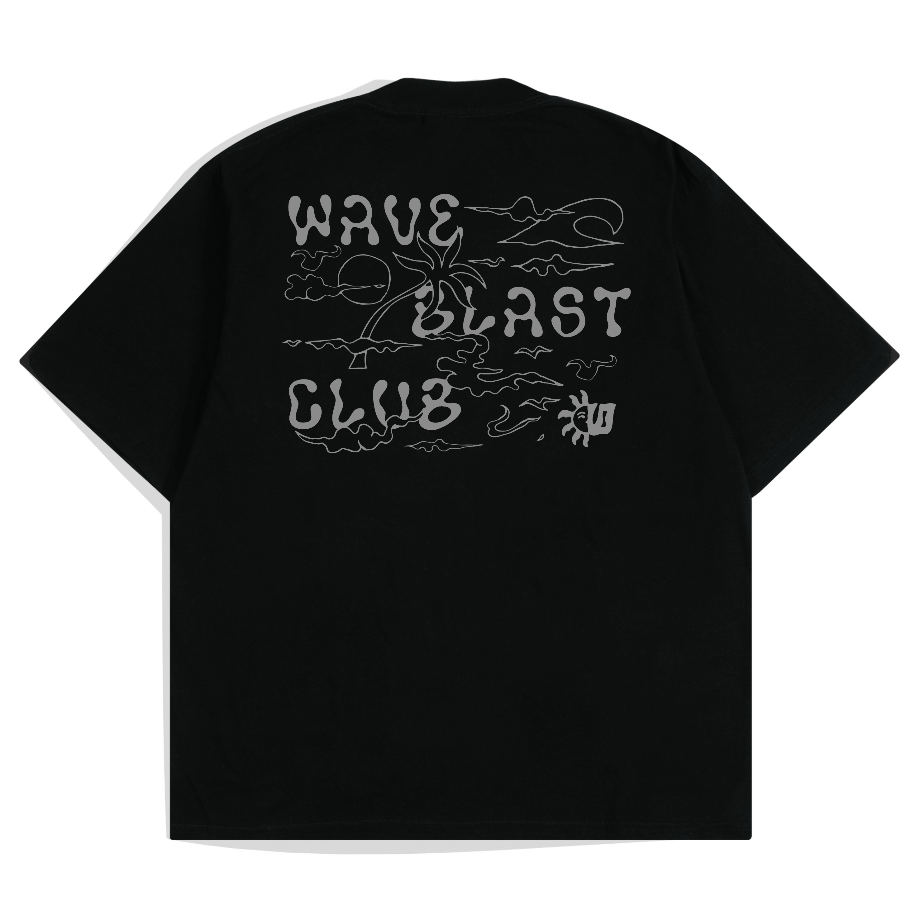 Waveblast Oversize T-Shirt Nauge Black
