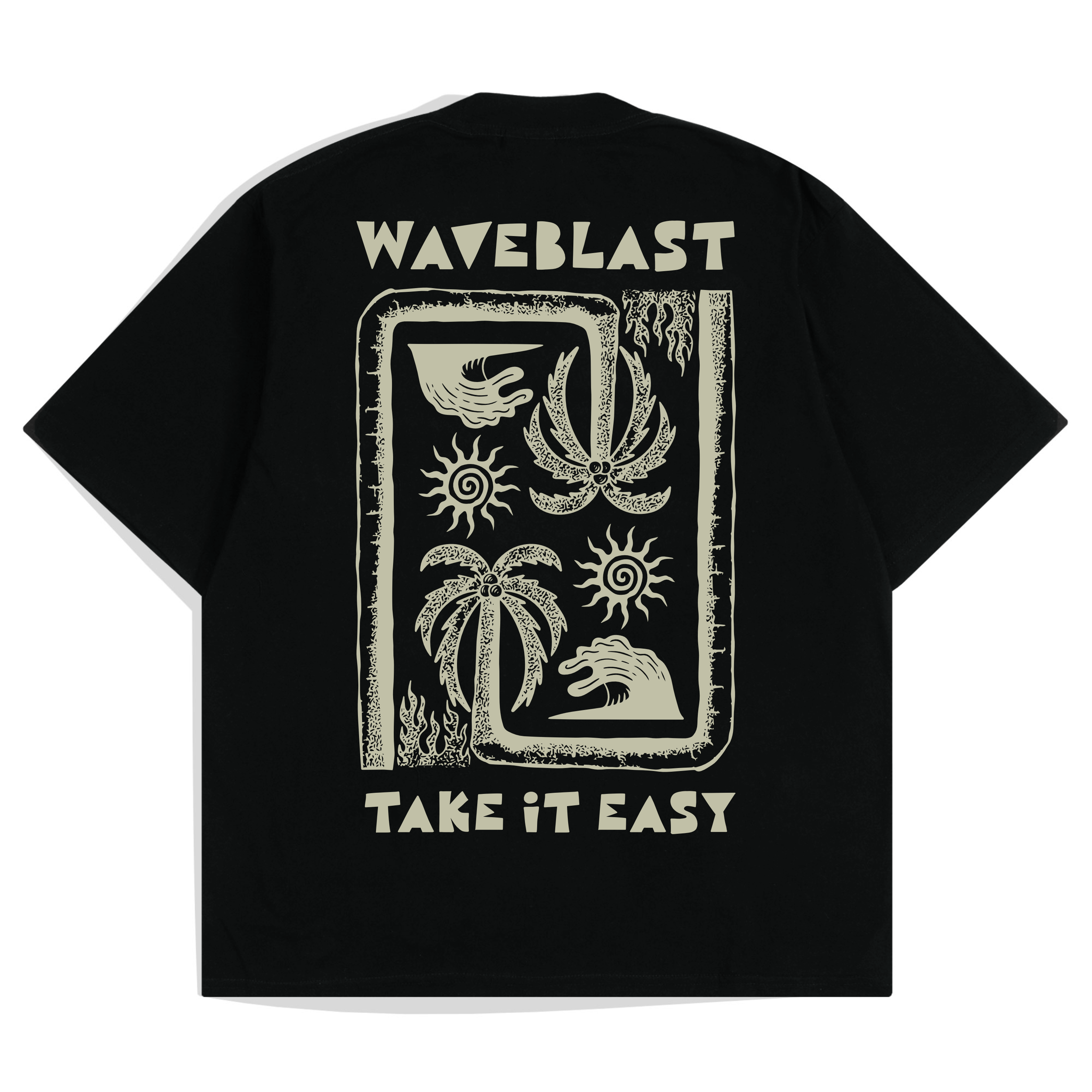 Waveblast Oversize T-Shirt Gyaku Black
