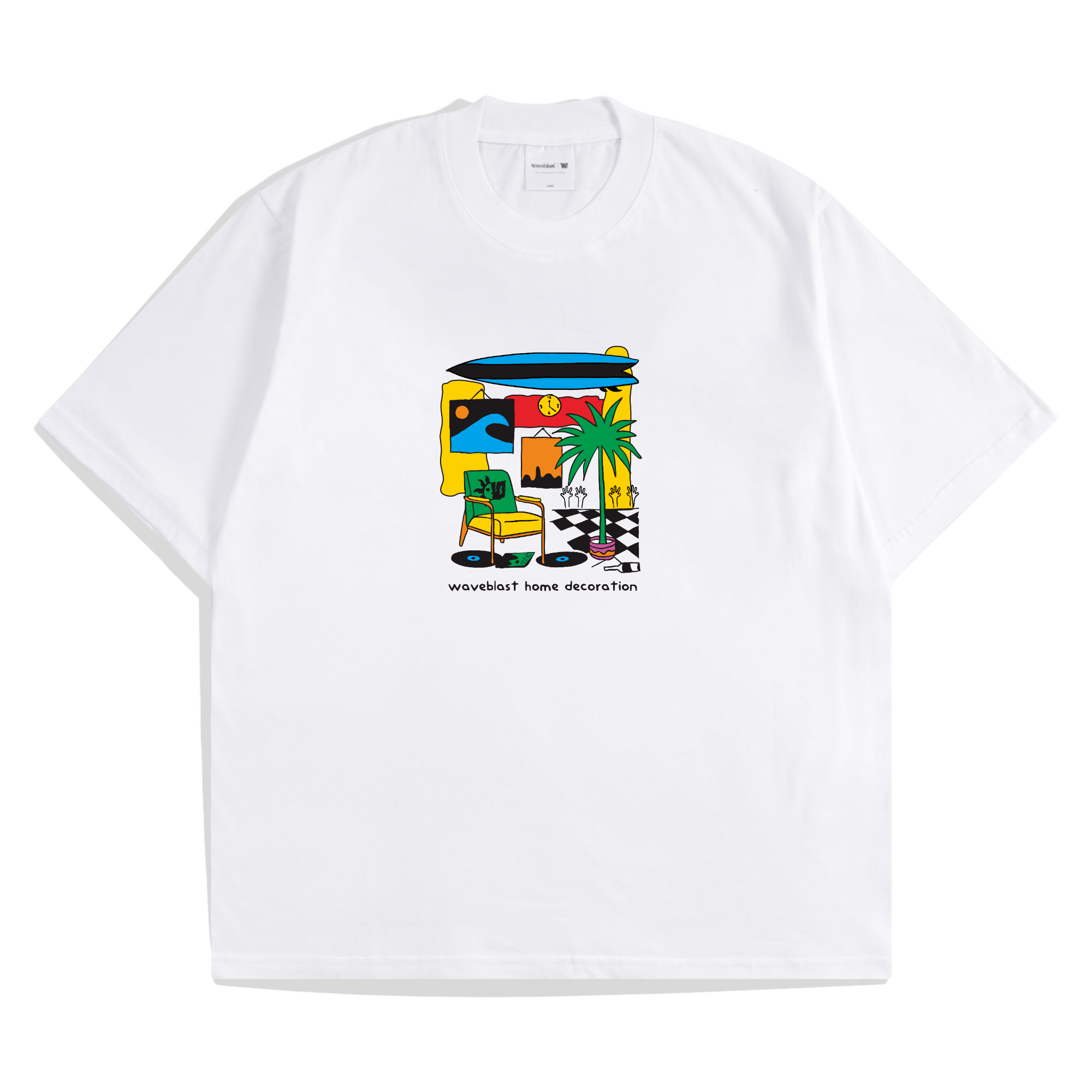 Waveblast Oversize T-Shirt Homdec White