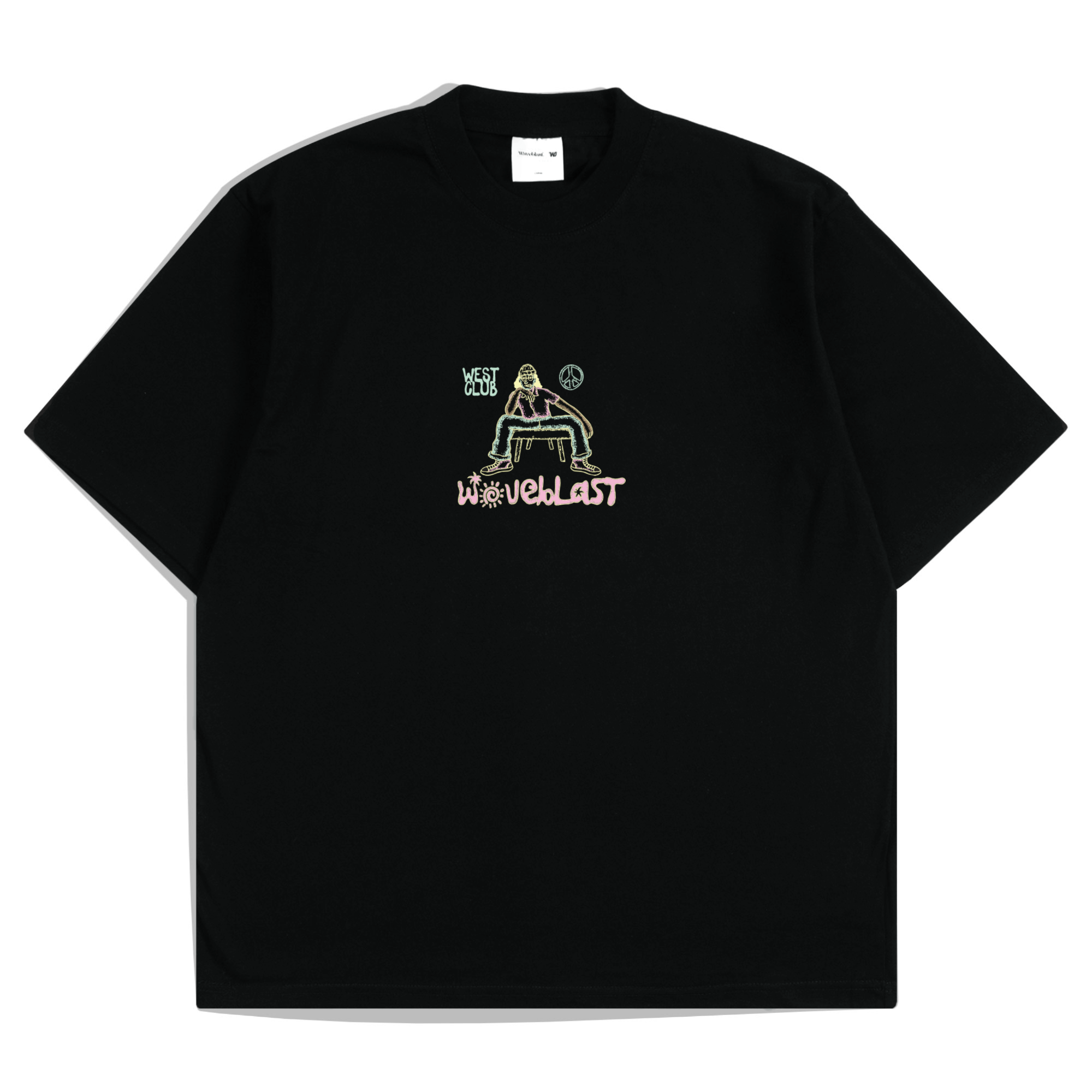 Waveblast Oversize T-Shirt West Black