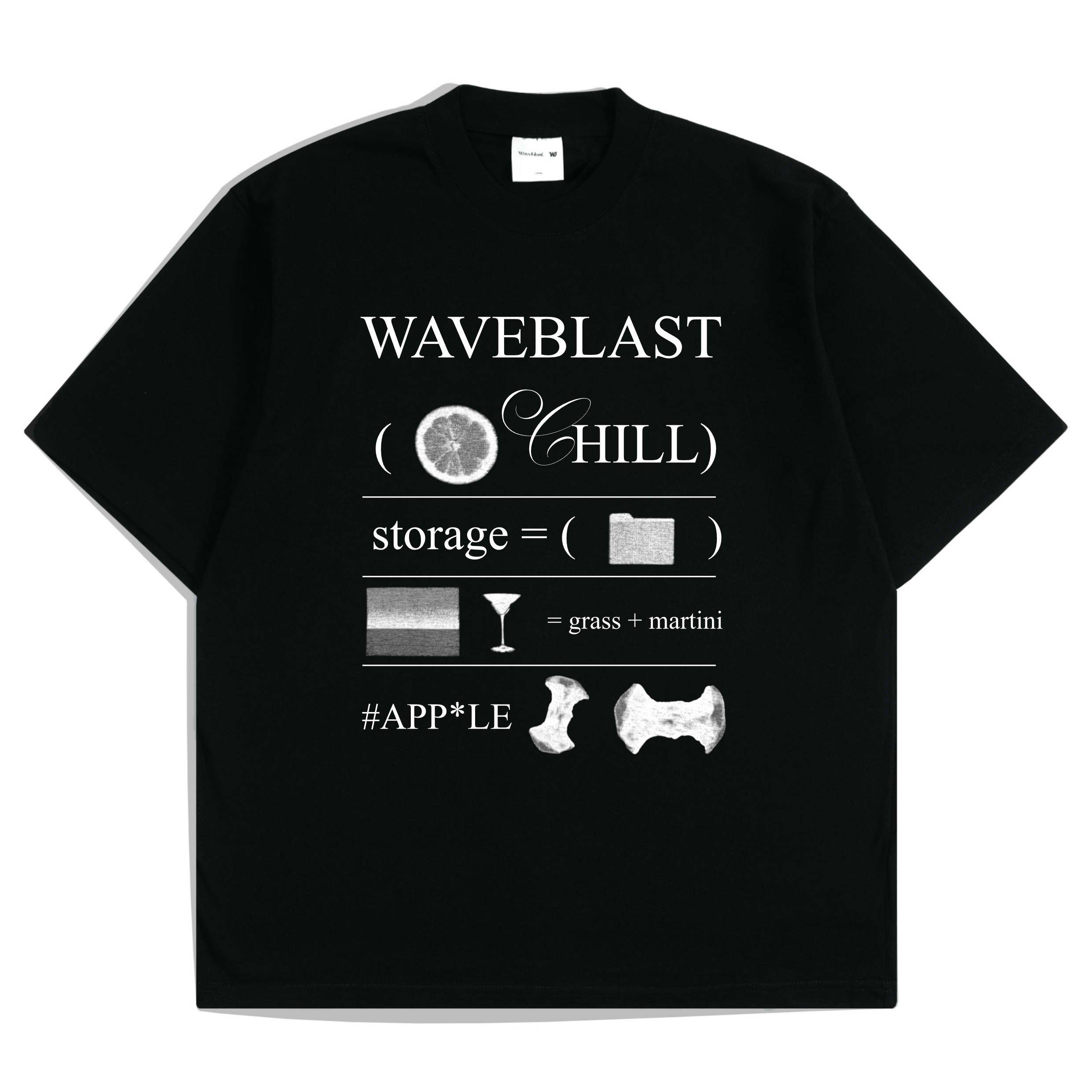 Waveblast Oversize T-Shirt Role Black