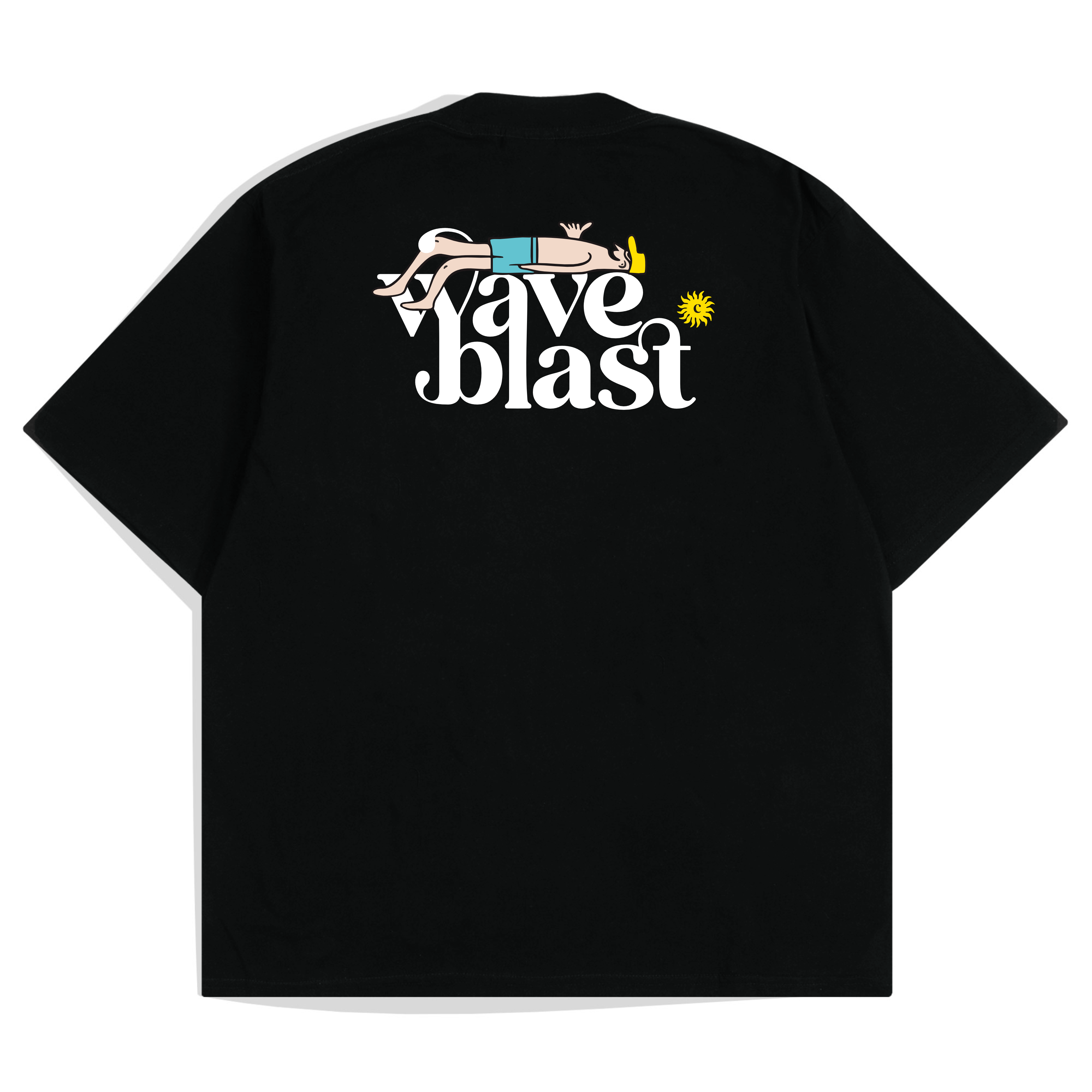 Waveblast Oversize T-Shirt Falldown Black