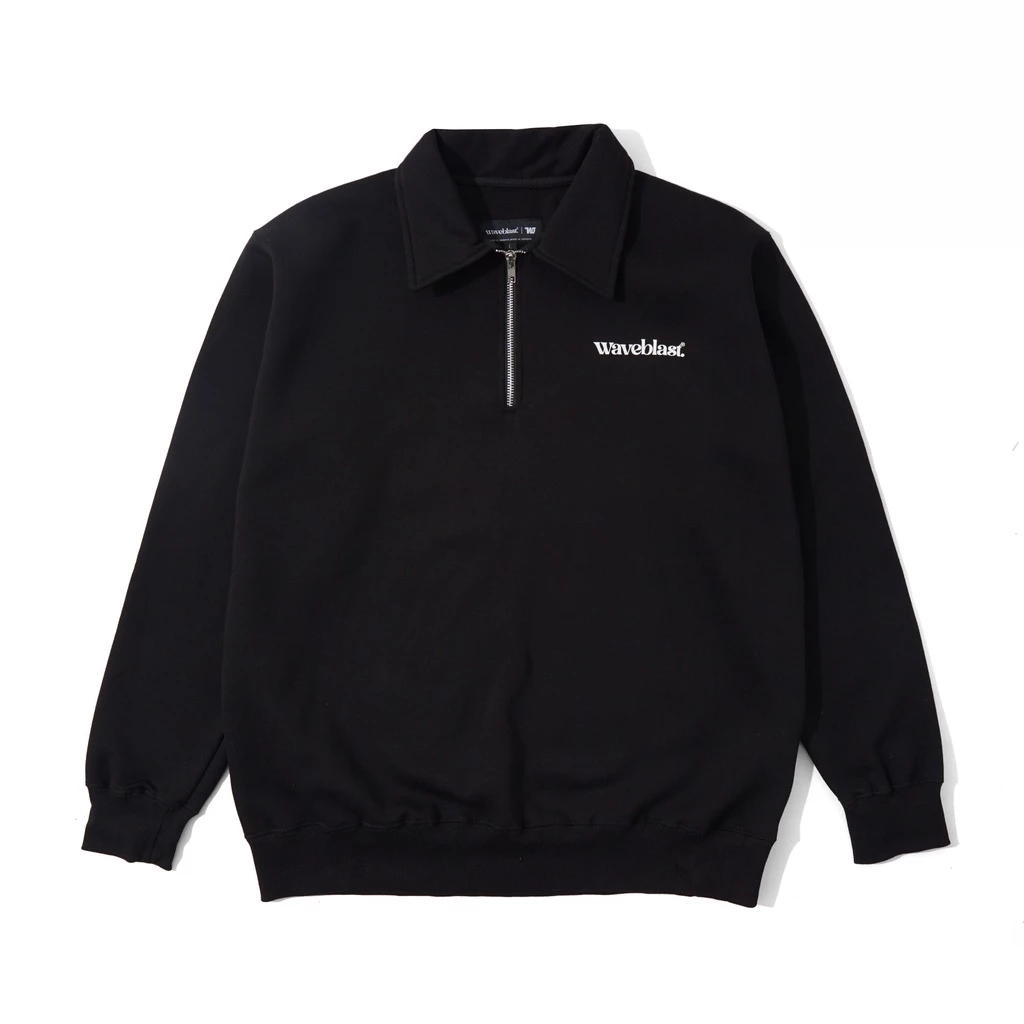 Waveblast Halfzip Rugby Sweatshirt Basic Black
