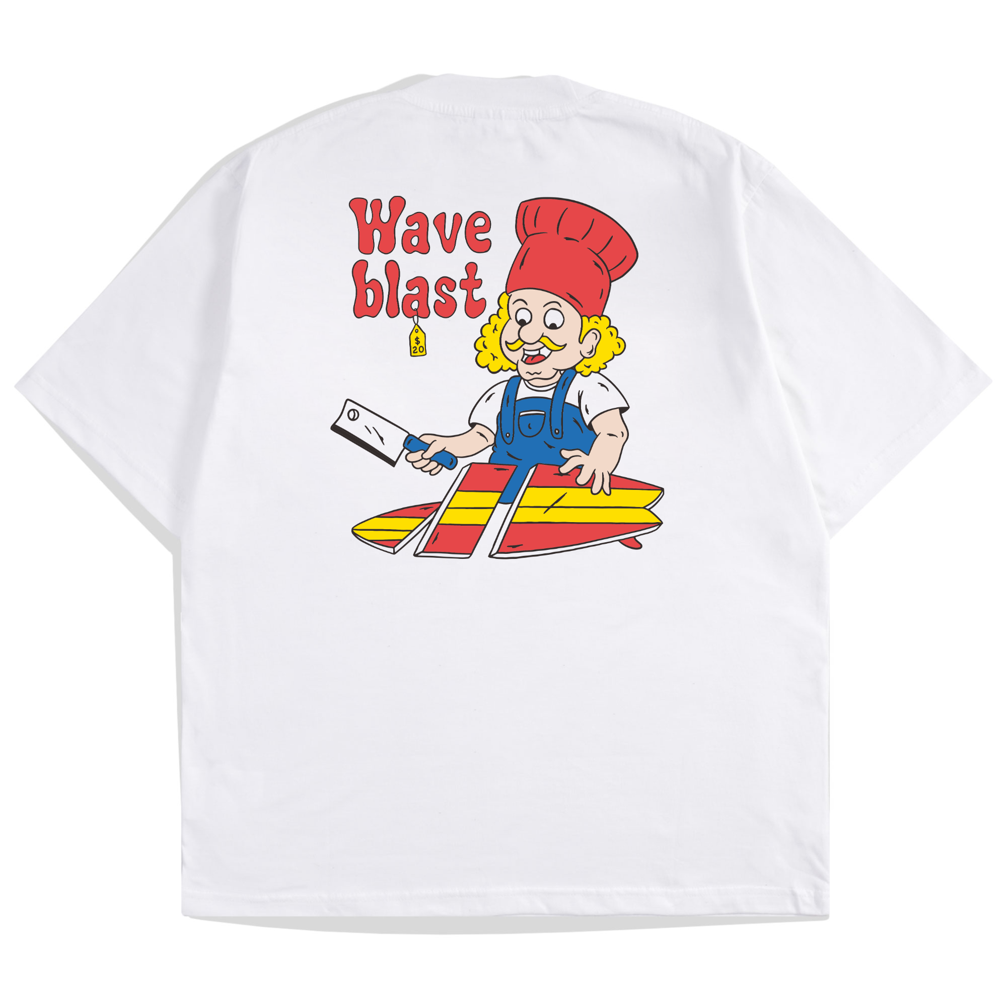 Waveblast Oversize T-Shirt Cooking White