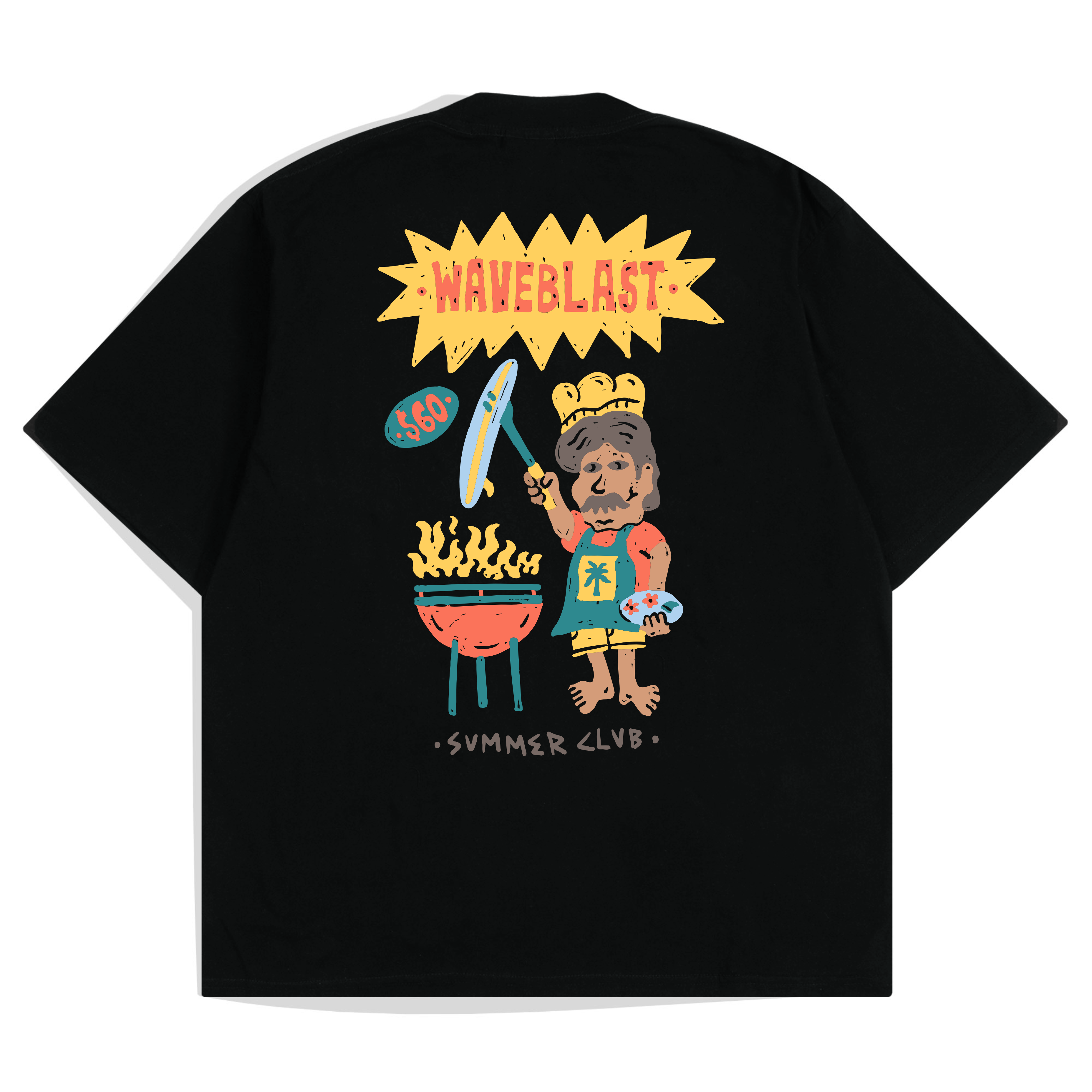 Waveblast Oversize T-Shirt Burnt Black