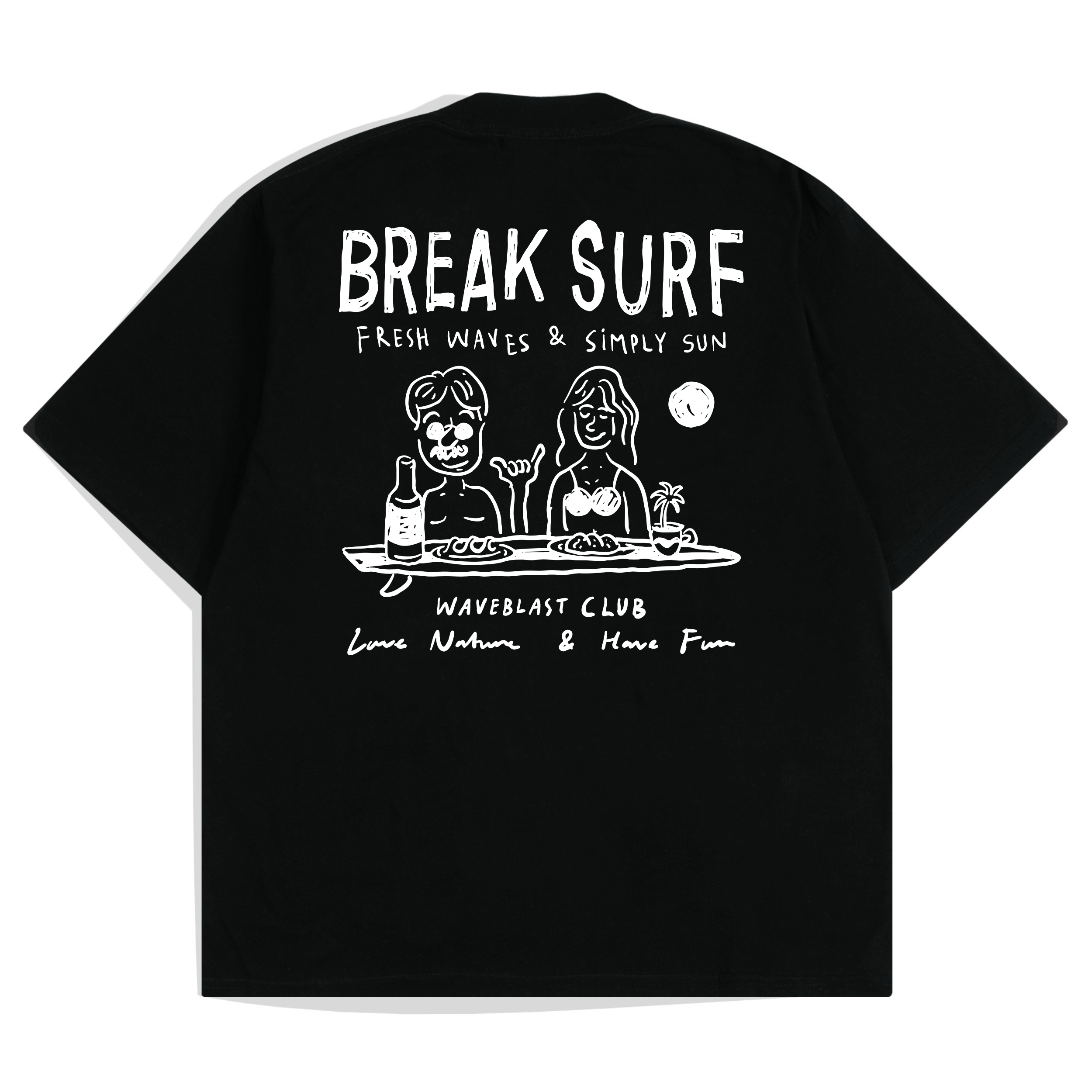 Waveblast Oversize T-Shirt Break Black