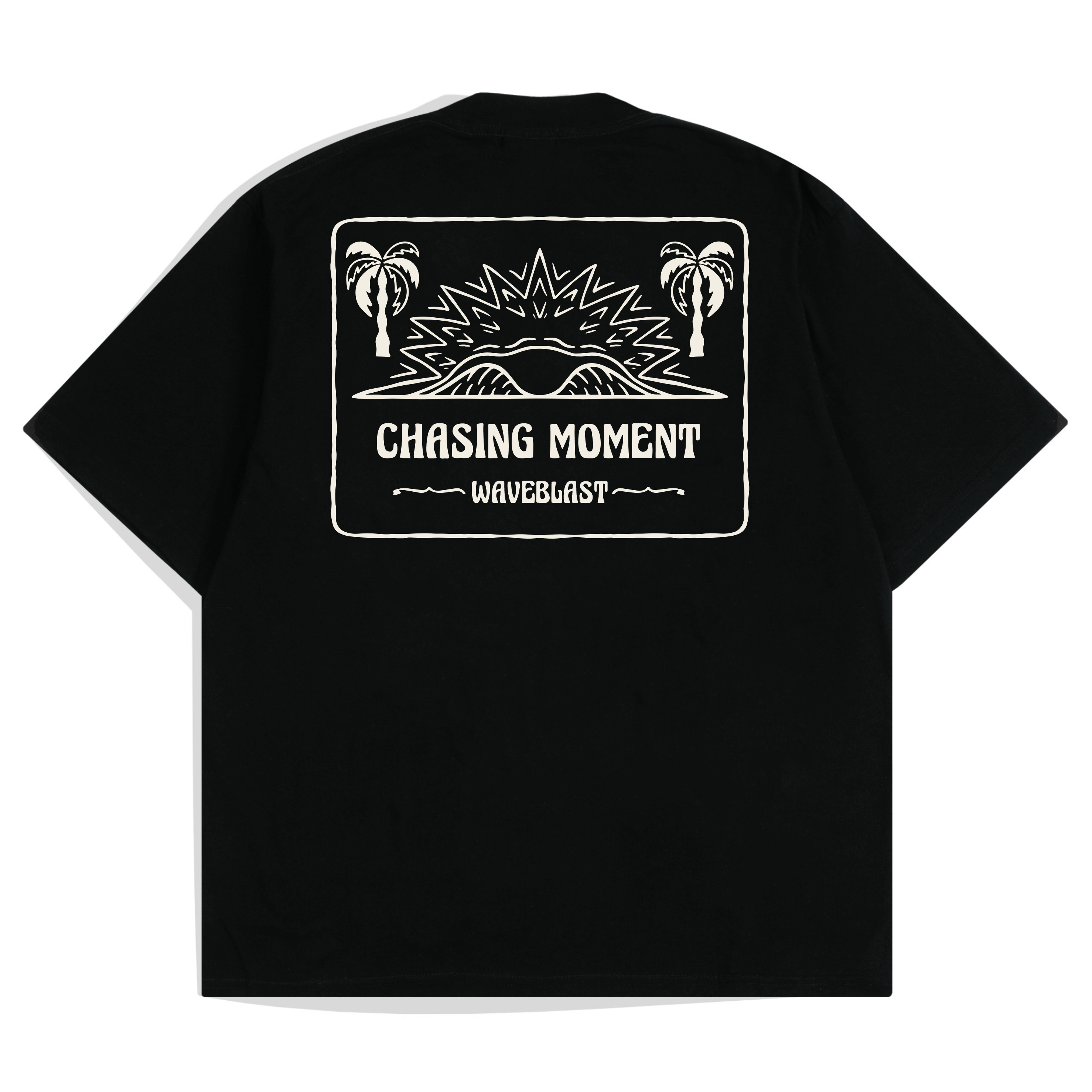 Waveblast Oversize T-Shirt Chasing Black