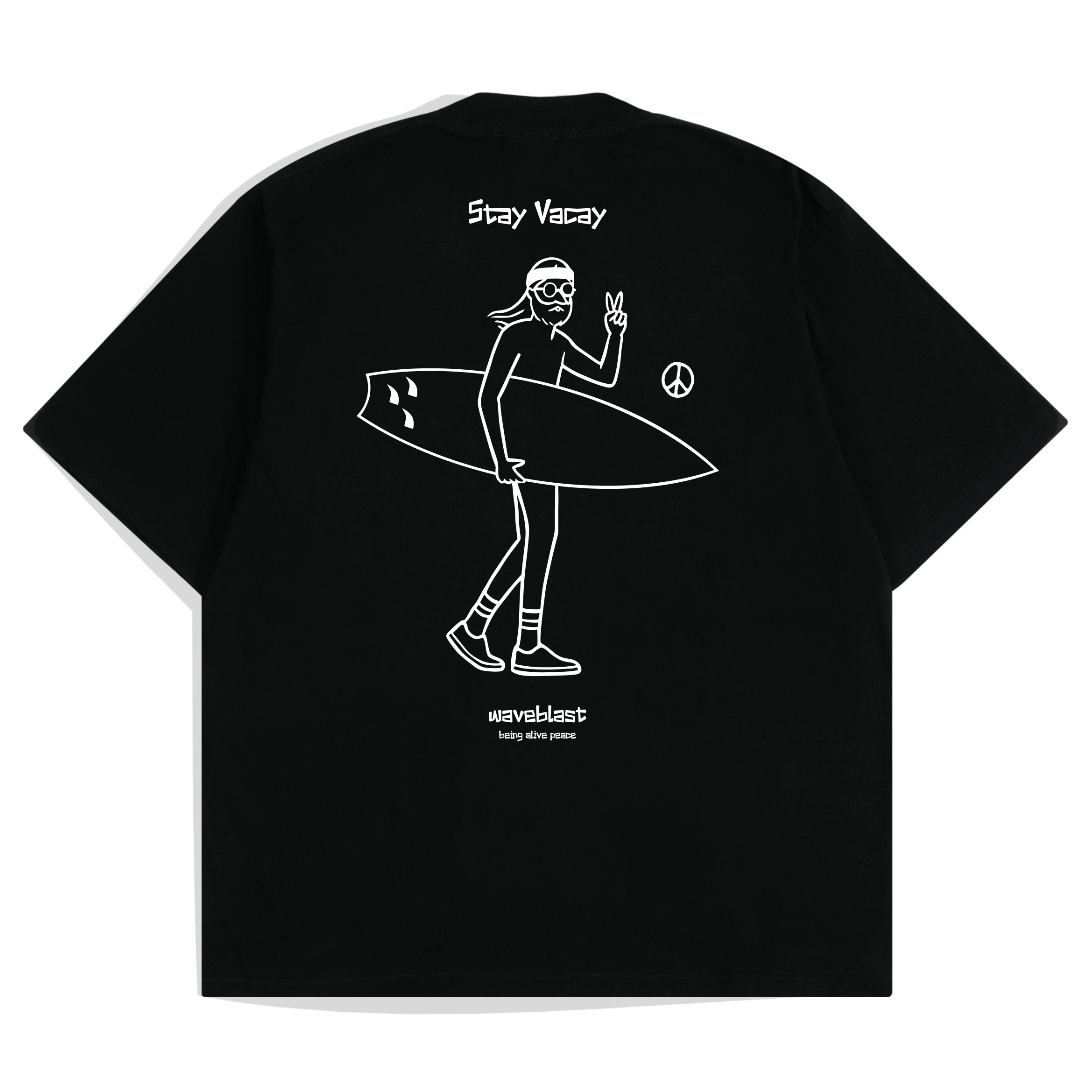 Waveblast Oversize T-Shirt  Vacay Black