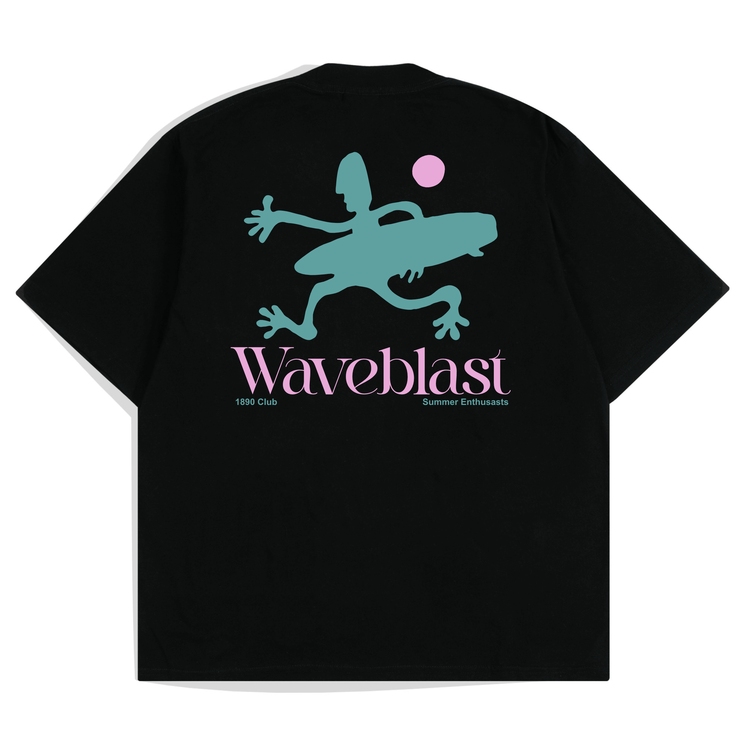 Waveblast Oversize T-Shirt Lizars Black