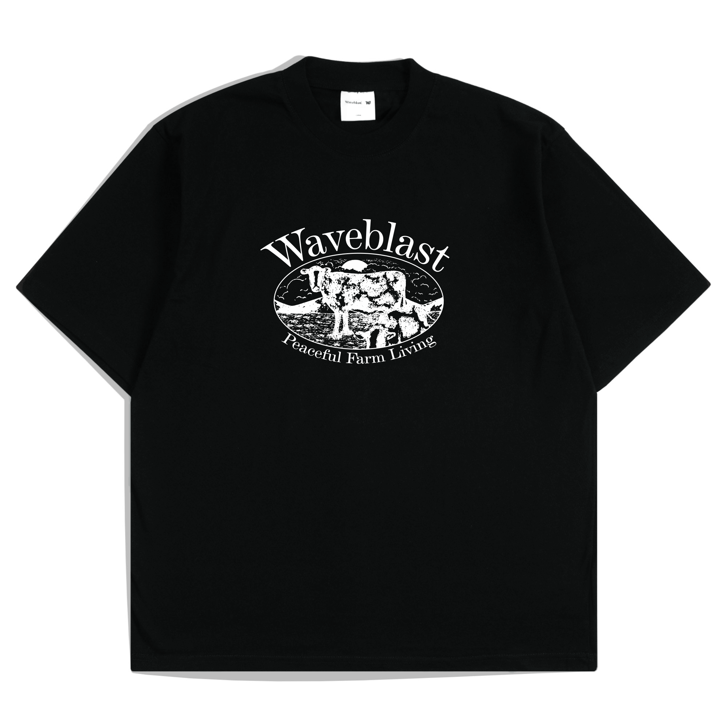 Waveblast Oversize T-Shirt Farm Black