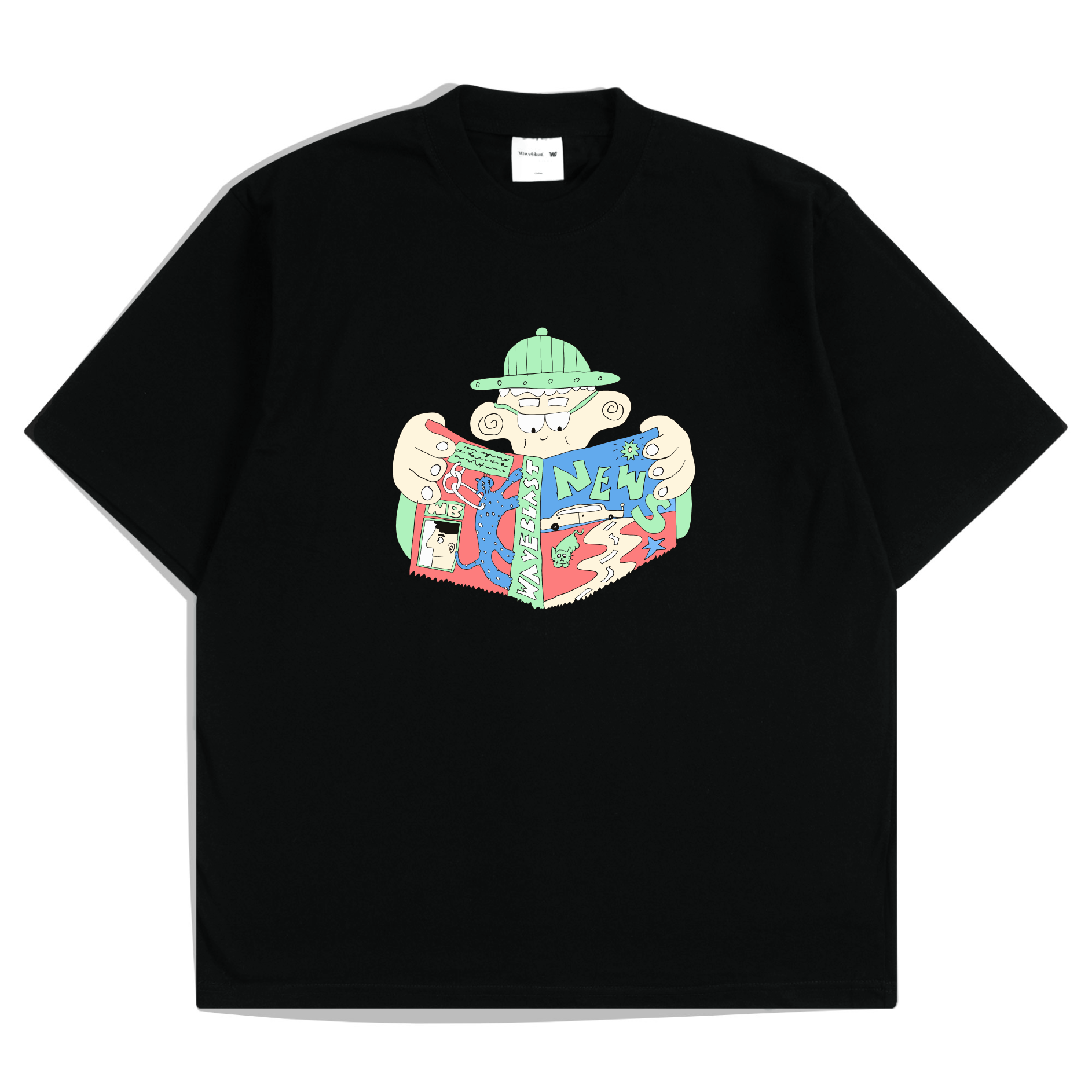 Waveblast Oversize T-Shirt BooksBlack